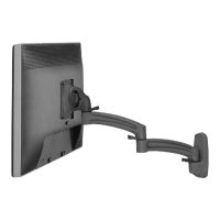 Chief Kontour K2W - Befestigungskit (Anschlussplatte, Wandmontage, Schwenkarm) - für LCD-Display - geschmiedetes Aluminium - Schwarz - Bildschirmgröße: 25.4-76.2 cm (10"-30")