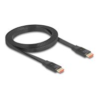Delock Highspeed - HDMI-Kabel mit Ethernet - HDMI männlich zu HDMI männlich - 2 m - Schwarz - unterstützt 8K 60 Hz (7680 x 4320)