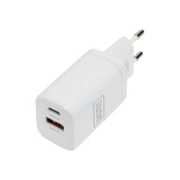 DIGITUS Netzteil - 30 Watt - 3 A - PD 3.0, QC 3.0 - 2 Ausgabeanschlussstellen (24 pin USB-C, USB Typ A)