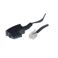 S/CONN maximum connectivity S/CONN 70050-, 10 m, TAE F, RJ-11, Schwarz, Männlich, Männlich