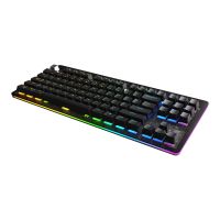 Mountain Everest Core - Tastatur - Hintergrundbeleuchtung - USB-C - QWERTZ - Deutsch - Tastenschalter: CHERRY MX Silent Red (Hotswap-fähig)
