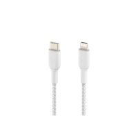Belkin BoostCharge - Lightning-Kabel - 24 pin USB-C männlich zu Lightning männlich - 1 m - weiß - USB-Stromversorgung (18 W)