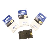 Brother Schwarz, Gelb - Rolle (1,2 cm x 8 m)