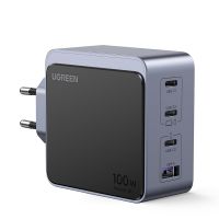 Ugreen Nexode S 100W 4-Port GaN Fast Charger EU gray, Drinnen, AC, Grau