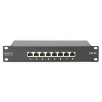 DIGITUS CAT 6A, Klasse E Patch Panel, geschirmt, schwarz