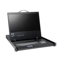 Eaton Tripp Lite series 16-Port Rack Console VGA KVM Switch w/ 19" LCD 1U TAA