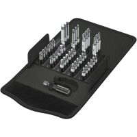 Wera BS 43 Universal 1, 43 Stück(e), Phillips, Pozidriv, Torx, PH 1, PH 2, PZ 1, PZ 2, PZ 3, T10, T15, T20, T25, T30, T40, Edelstahl, Textil