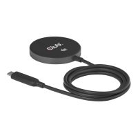 Club 3D Ladegerät Qi2 25 W kabellos BK Qi 2.2 MagSafe-kompatibles magnetisches Pad