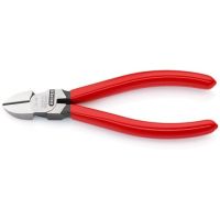 KNIPEX 70 01 140, Diagonale Zange, 4 mm, Kunststoff, Stahl, Kunststoff, Stahl, Rot, 140 mm