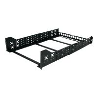 StarTech.com 3HE 19 tiefenverstellbare Universal Server Rack Schienen - Rack-Schiene - Schwarz - 3U - 48.3 cm (19")