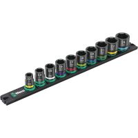 Wera 9607, Steckschlüsselsatz, Mehrfarbig, 10 Kopf/Köpfe, 3/8", Metrisch, 10,13,15,16,17,18,19,21,22,24 mm