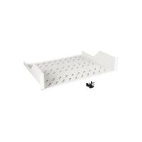 ROLINE Rack - Regal - 350 mm tief, Tragfähigkeit 25 kg - RAL 7035, Hellgrau - 2U - 48.3 cm (19")