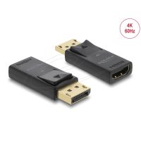 Delock 61086, DisplayPort, HDMI, Schwarz