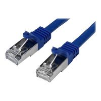 StarTech.com 1m CAT6 Ethernet Cable, 10 Gigabit Shielded Snagless RJ45 100W PoE Patch Cord, CAT 6 10GbE SFTP Network Cable w/Strain Relief, Blue, Wiring is UL Certified/TIA - Category 6 - 26AWG (N6SPAT1MBL)