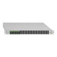 Rutenbeck Glasfaserkabelkiste - Rack montierbar - SC/APC SM x 6 - Hellgrau, RAL 7035 - 1U - 48.3 cm (19")