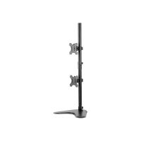 Fellowes Professional Series Free-standing Dual Stacking Monitor Arm - Aufstellung - für 2 Monitore - Stahl - Schwarz - Bildschirmgröße: bis zu 81,3 cm (bis zu 32 Zoll)