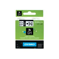 Dymo D1 - Polyester - selbstklebend - Schwarz auf Weiß - Rolle (0,6 cm x 7 m)