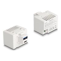 Delock Netzteil - 20 Watt - 3 A - PD - 2 Ausgabeanschlussstellen (USB Typ A, USB-C)