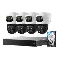 EUFY NVR Security System S4 Max, 8 Kanäle, 3840 x 2160 Pixel, 2 TB, 16 TB, Eufy, Schwarz, Grau, Weiß