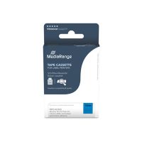 MEDIARANGE Laminiert - permanenter Klebstoff - Schwarz auf Blau - Rolle (1,2 cm x 8 m)