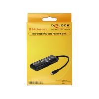 Delock Micro USB OTG Card Reader 5 Slot - Kartenleser (CF I, CF II, MS, MMC, SD, xD, MS PRO Duo, microSD, SDHC, microSDHC, SDXC, microSDXC, CF III)