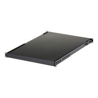 StarTech.com 1 HE verstellbarer Schwerlast Fachboden für Server Rack/ Schrank bis 80 Kg - Fachboden für Serverschrank 1HE - Rack - Regal - Schwarz - 1U - 48.3 cm (19")