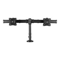 StarTech.com Dual-Monitor-Arm Halterung - Für bis zu 27-Zoll-Monitore - Flaches Design - Tischhalterung oder Tüllenloch-Monitorhalterung - Aufstellung - für 2 Monitore - Kunststoff, Aluminium, Stahl - Schwarz - Bildschirmgröße: 33-68.6 cm (13"-27")