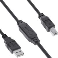 InLine USB 2.0 Aktiv-Kabel - USB-A Stecker zu USB-B Stecker - 15m
