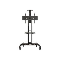 Peerless Tru Vue TRVT561 Mobile Height Adjustable Trolley - Wagen - für LCD-Display - mattschwarz - Bildschirmgröße: 81.3-190.5 cm (32"-75")