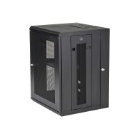 StarTech.com 15HE 19 Zoll Wand Netzwerkschrank - 40,5cm tiefes, mit Scharnieren versehenes, abschließbares IT/Netzwerk rack - inkl. Fachboden und perforierten Seitenwänden - vormontiert (RK1520WALHM)
