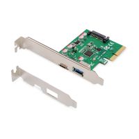 DIGITUS PCIe Karte, USB Typ-C + USB A