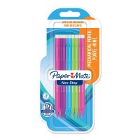 Paper Mate Non-Stop, Blau, Grün, Pink, Violett, Kunststoff, Schwarz, HB, 0,7 mm, Rund