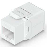 Ubiquiti UACC-Keystone-Jack-C6, Flach, Weiß, RJ-45, LSA, Weiblich, 23/26