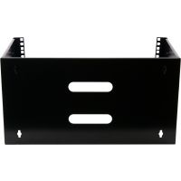 Rockstable 6 HE 19" Wandmontagerahmen, Montageset, Schwarz, SPCC, Stahl, 6U, Quadratisch, offen