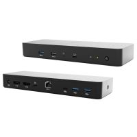 i-tec Thunderbolt 4 Intelligent Dual Display Docking Station + Power Delivery 90W, Kabelgebunden, Thunderbolt 4, 90 W, 3,5 mm, 10,100,1000 Mbit/s, Schwarz