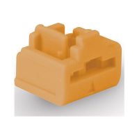 Lindy LAN-Portblocker - orange (Packung mit