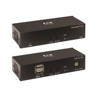 Eaton Tripp Lite Series DisplayPort to HDMI over Cat6 Extender Kit with KVM Support, 4K 60Hz, 4:4:4, USB, PoC, HDCP 2.2, up to 230 ft., TAA