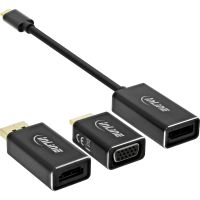 InLine USB Display Konverter Set 6-in-1 - 4K/60Hz schwarz