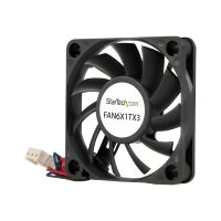 StarTech.com 60mm Gehäuselüfter - Lüfter 6cm für PC Gehäuse mit 3-pin Molex Stecker (60mmx60mmx10mm)