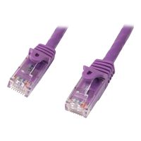 StarTech.com 2m Cat6 Gigabit Snagless Patchkabel - RJ45 UTP Netzwerkkabel mit Schutzmanschette - Cat 6 Kabel - Lila - Patch-Kabel - RJ-45 (M)