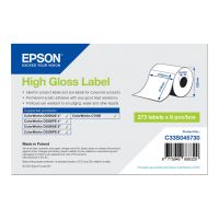 Epson Hochglänzend - permanenter Acrylklebstoff - 105 x 210 mm 273 Etikett(en) (1 Rolle(n)