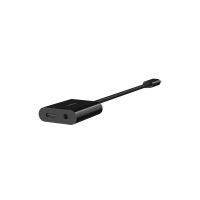 Belkin RockStar - USB-C zu Kopfhöreranschluss / Ladeadapter - 24 pin USB-C männlich zu Mini-Stecker, 24 pin USB-C weiblich - 19.6 cm - USB Power Delivery (60W)