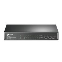 TP-LINK 9-Port 10/100Mbit/s-Desktop-Switch mit 8 PoE+-Ports, Unmanaged, Fast Ethernet (10/100), Vollduplex, Power over Ethernet (PoE), Wandmontage