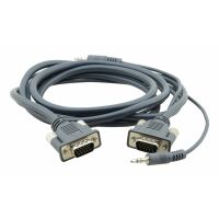 Kramer Electronics C-MGMA/MGMA-12, 3,7 m, VGA (D-Sub), VGA (D-Sub) + 3.5mm, Männlich, Männlich, 3,5 mm (1/8")