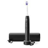 Philips Series 6500 HX7411/02 Wiederaufladbare Zahnbürste, Erwachsener, Schallzahnbürste, Tägliche Pflege, Sensibel, Whitening, 62000 Bewegungen pro Minute, Schwarz, 2 min, 4 x 30 sec