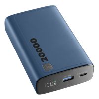 Cellularline 8018080484629, 20000 mAh, Lithium-Ion (Li-Ion), Power Delivery, Blau