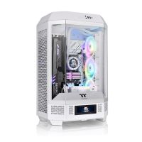 Thermaltake The Tower 300 Snow - Micro Tower - mini ITX / micro ATX - Seitenteil mit Fenster (gehärtetes Glas)
