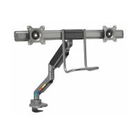 Kensington SmartFit - Befestigungskit (Querstange, Griff, horizontale Schiene) - einstellbarer Arm - für 2 Monitore - Gasdruckfeder - Aluminium, Kunststoff, Stahl - Space-grau - Bildschirmgröße: 81.3 cm (32")