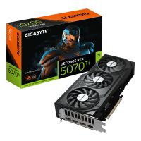 Gigabyte GeForce RTX 5070 Ti WINDFORCE OC V2 16G Grafikkarte - 16GB GDDR6, 256bit, PCI-E 5.0, 2497 MHz GPU-Takt, 3 x DisplayPort, 1 x HDMI, GV-N507TWF3OCV2-16GD, GeForce RTX 5070 Ti, 16 GB, GDDR7, 256 Bit, 7680 x 4320 Pixel, PCI Express 5.0