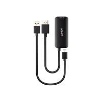 Lindy Videoadapter - HDMI, USB-C (nur Spannung) zu 24 pin USB-C weiblich - 20 cm - Schwarz - unterstützt 4K 60 Hz (3840 x 2160)